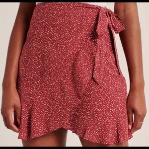 Abercrombie Ruffle Wrap Mini Skirt